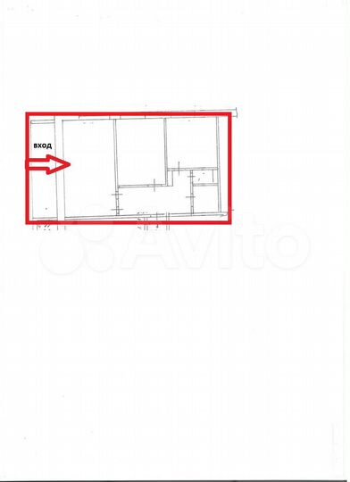 Помещение 59 м² по ул Сафиуллина 1линия 1этаж
