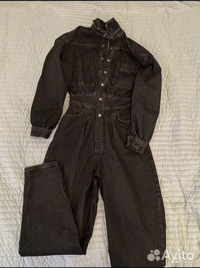 Джинсовый комбинезон женский
