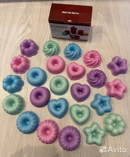 Набор силиконовых форм для выпечки