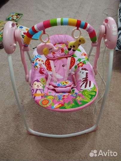 Детские электронные качели новые