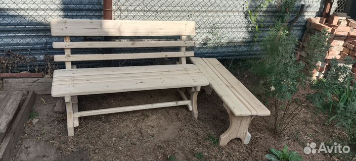 Скамейка садовая деревянная