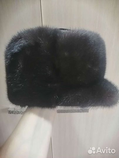 Норковая шапка мужская