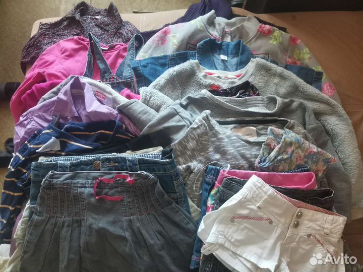 Вещи пакетом для девочки 122см