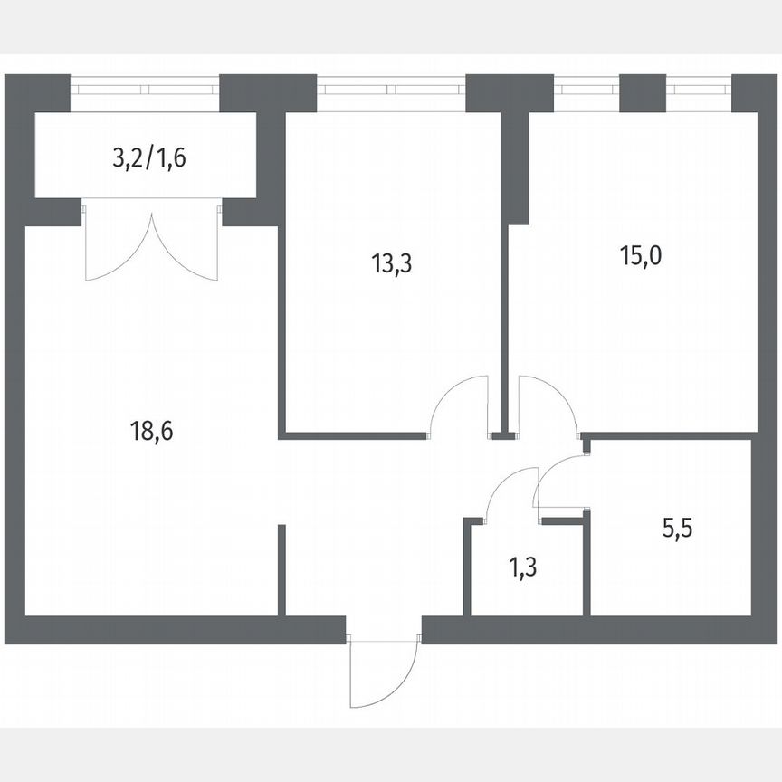 2-к. квартира, 62,7 м², 2/11 эт.