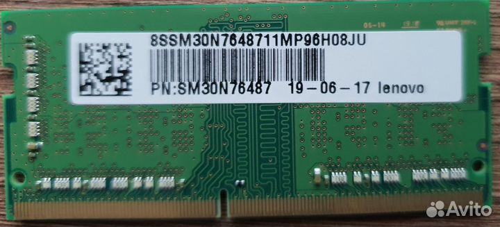 Оперативная память Samsung для ноутбука 4gb