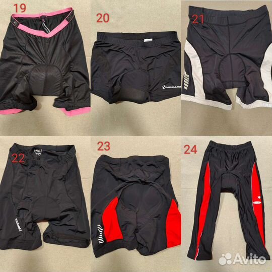 Велошорты, велосипедки, велотайтсы, велоштаны 33шт