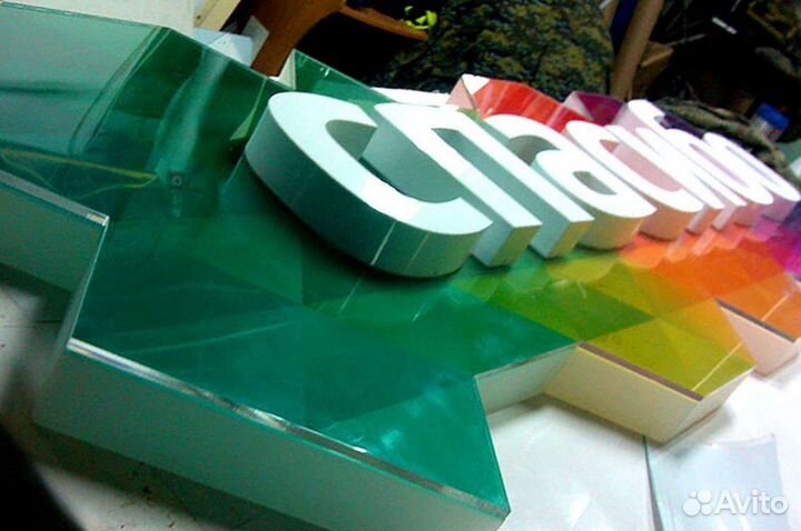 Объёмные буквы, световая панель, короб, Оргстекло