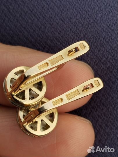 Золотые серьги СССР