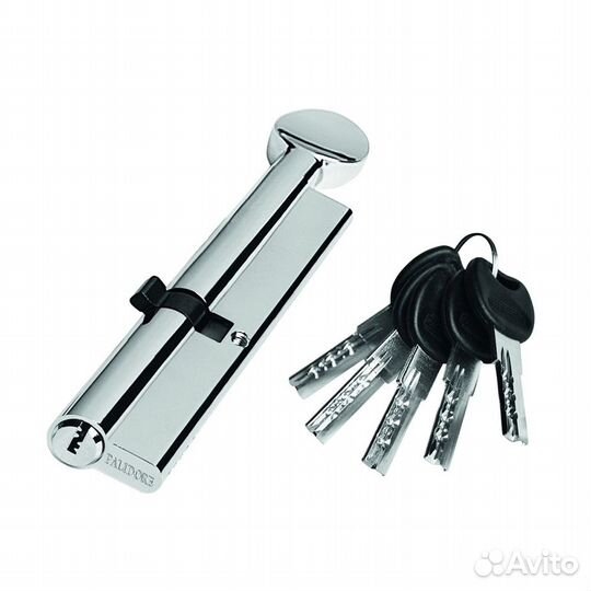 Цилиндр 110 (50/60С) мм ключ/вертушка хром