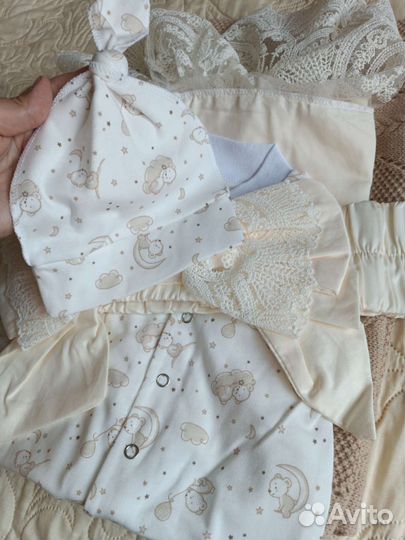 Одеяло вязанное на выписку Новое