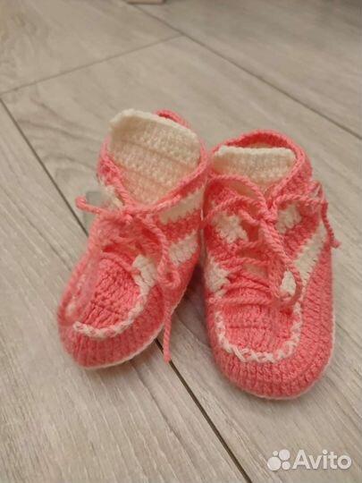 Пинетки вязаные для девочки
