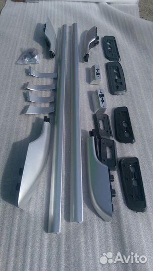 Land Cruiser 200 Продольные рейлинги серебро M5FM3