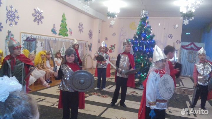 Новогодний костюм волка, дракона, рыцаря, снеговик