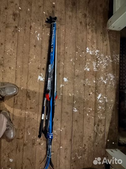 Комплект лыжи и ботинки 35 размер