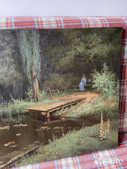 Картина маслом на холсте старинная