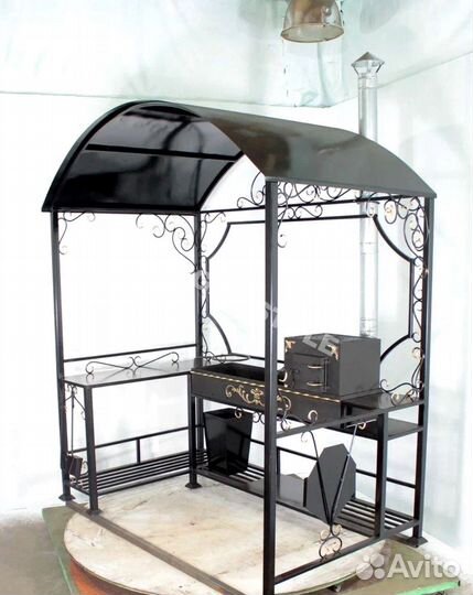 Мангал с крышей