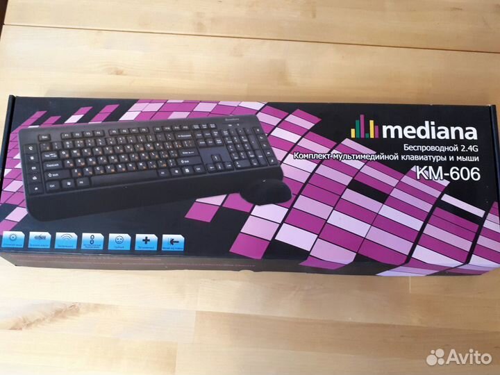 Комплект клавиатура+мышь, беспроводные