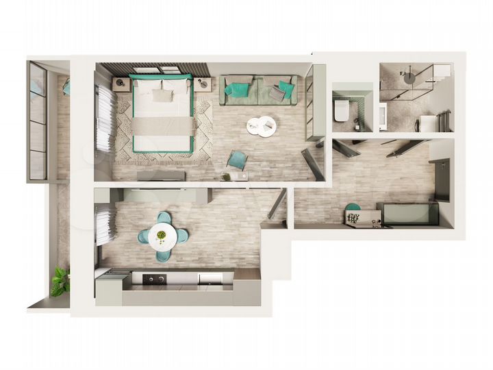 1-к. квартира, 40,2 м², 5/16 эт.