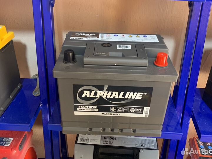 Аккумулятор alphaline 60EFB