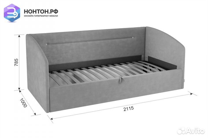 Софа Альба светло-коричневая