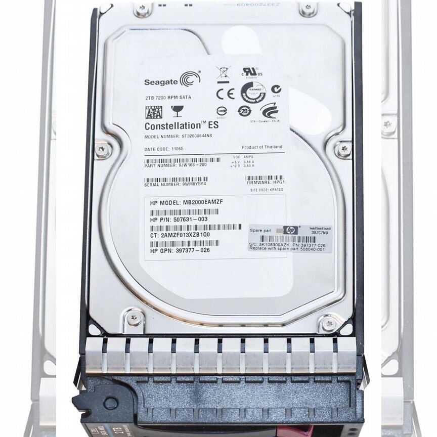 [9JW168-280] Жесткий Диск Hp 2tb 7200 Sata2 3.5" 9jw168-280