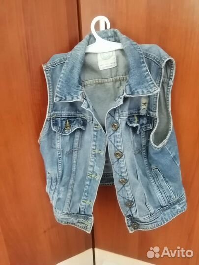 Жилет джинсовый женский, детский