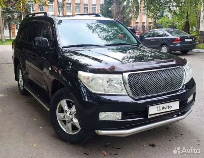 Защита порогов и бамперов lc200 комплект