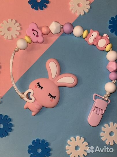 Держатель для соски, именной держатель-грызунок