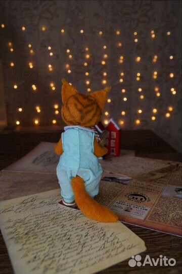 Кот тедди, авторская игрушка