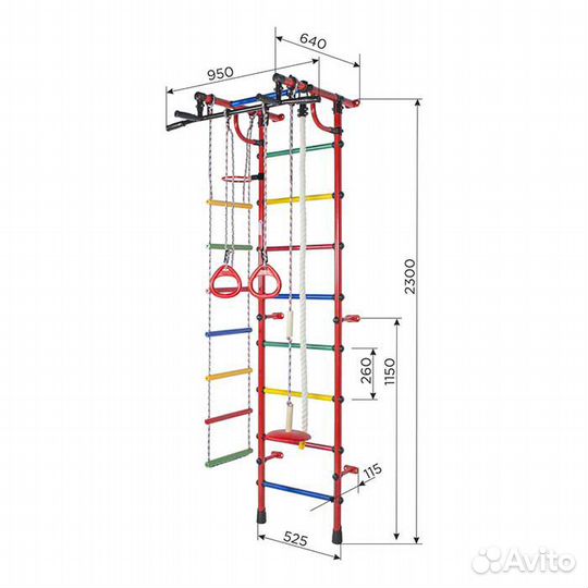 Шведская стенка - детский комплекс Гамма