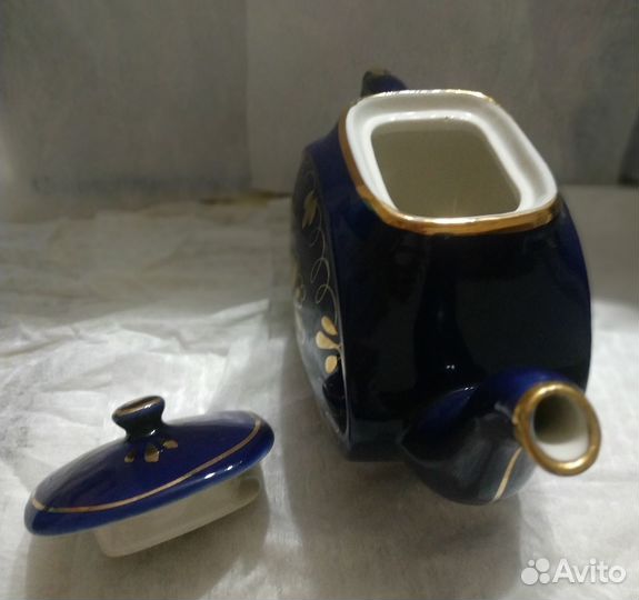 Кофейник кобальтовая синь