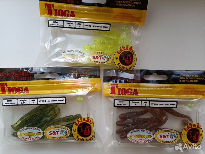 Силиконовые приманки Relax, Lj, Atack, Akkoi, Iam