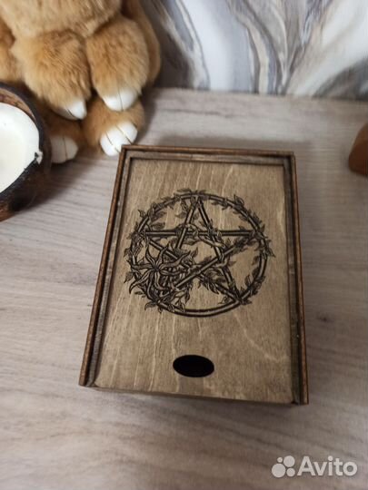 Коробка подарочная деревянная Звезда
