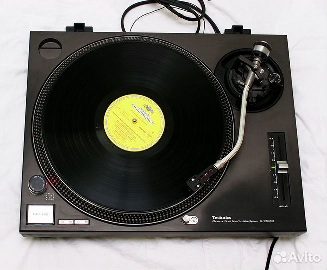 Technics SL-1200 mk3 проигрыватель винила черный