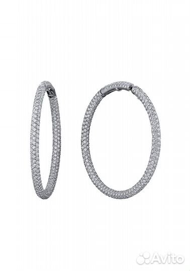 Серьги Chopard White Gold 19.0 ct Diamonds Hoop Ea