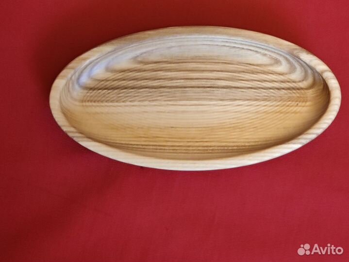 Менажница овальная, малая, Ручной работы, Ясень