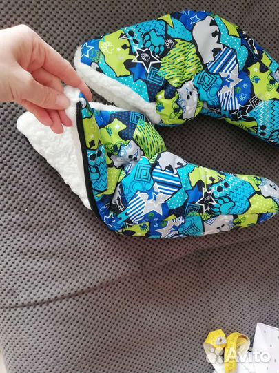 Угги (чюни), шапка,варежки для колясочника, дцп