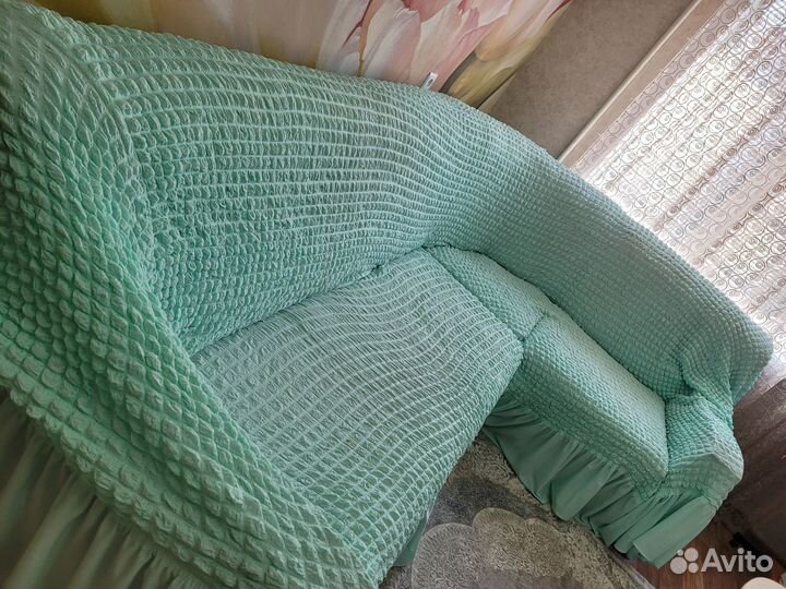 Чехол на угловой диван бу