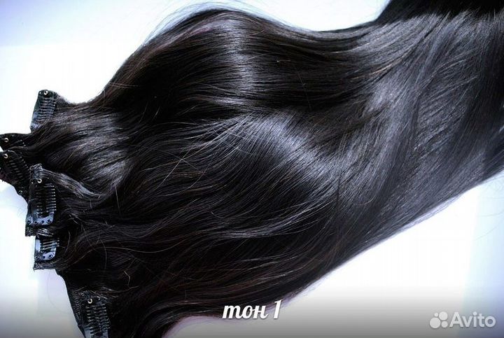 Волосы на заколках