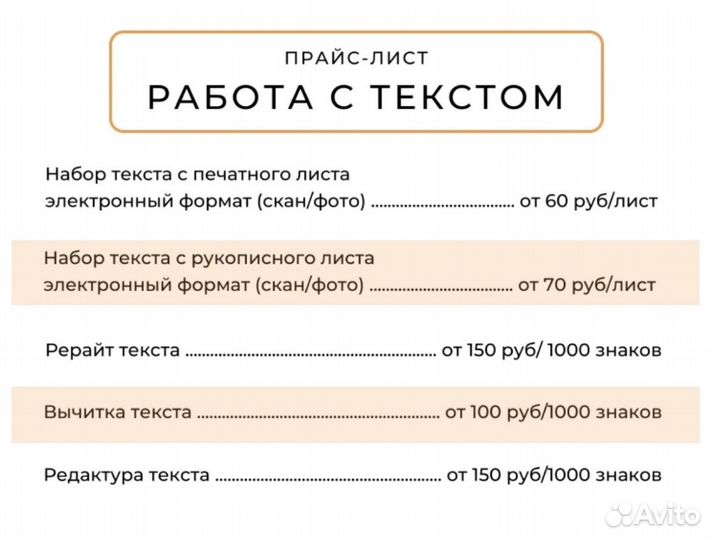 Набор текста в word, excel, наборщик текста