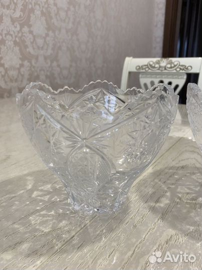 Хрустальная ваза/конфетница