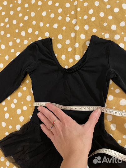 Купальник гимнастический чёрный Grishko 116 122