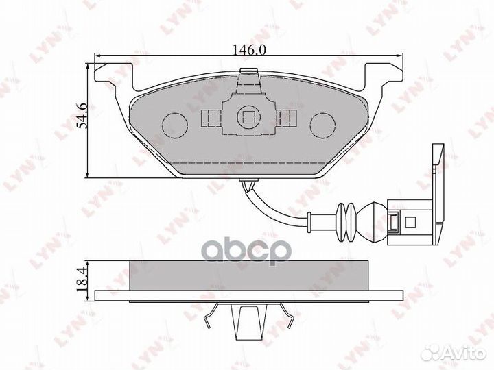 Колодки тормозные дисковые перед LCV BD1202