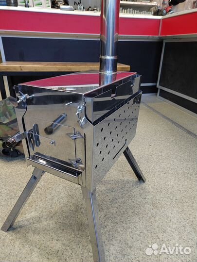 Печь для зимней палатки нержавеющая сталь