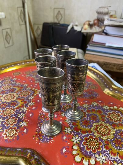 Рюмки из серебра