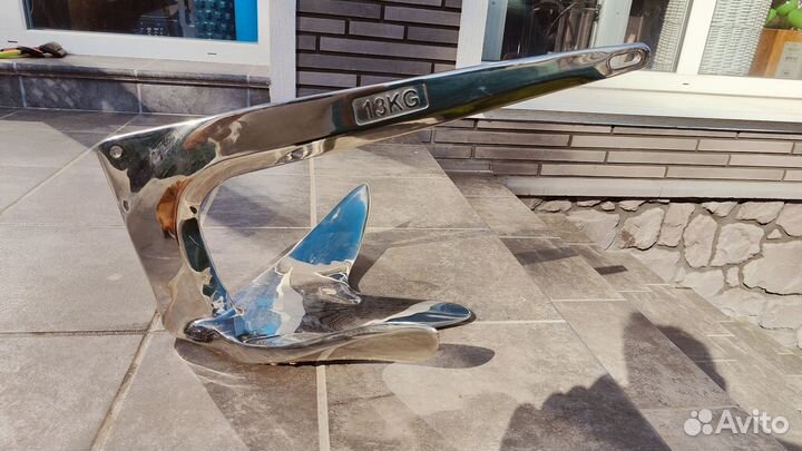 Якорь Брюса 13 кг Sumar, нержавейка, нержавеющий