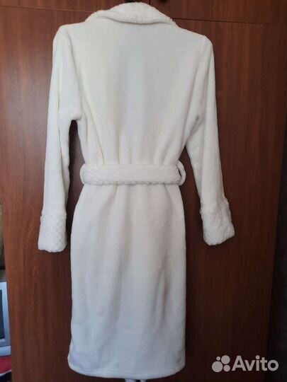 Халат домашний с поясом плюшевый