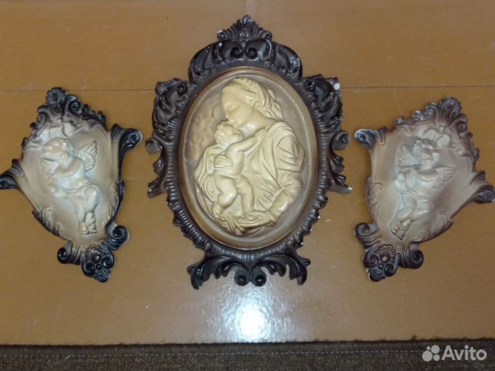 Гипсовая фреска, комплект 3шт