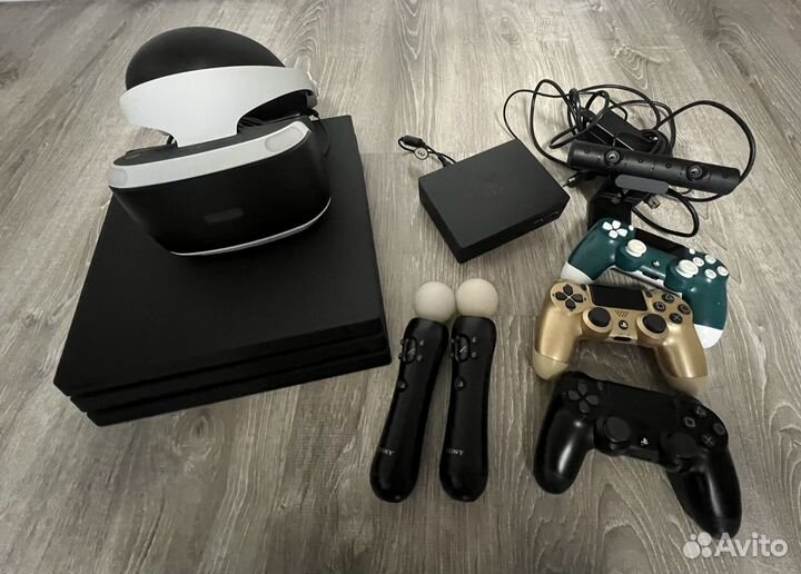 Ps4 pro + VR + move + геймпады