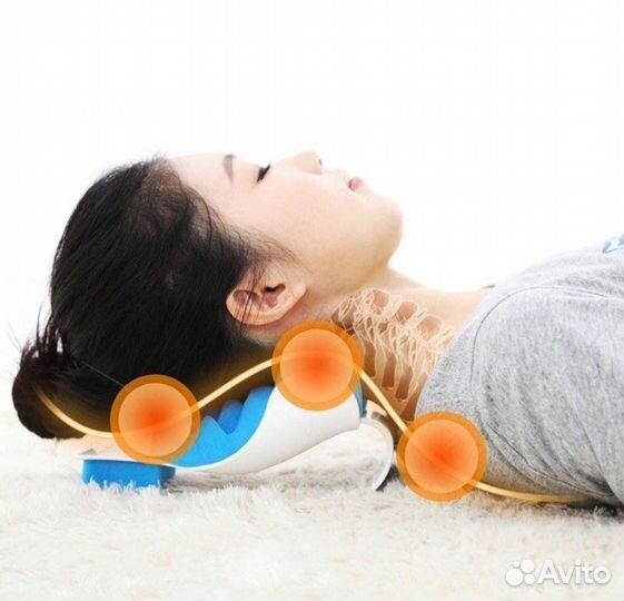Массажная подушка от боли в шее